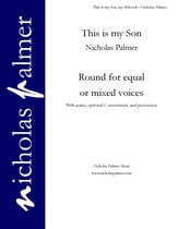 This is my Son Unison choral sheet music cover